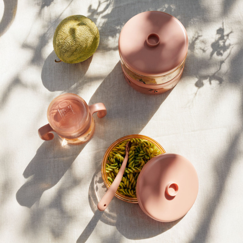 LIEWOOD Tritanové nádoby na jedlo Dominique 500 ml 2 ks Peach / Sea shell