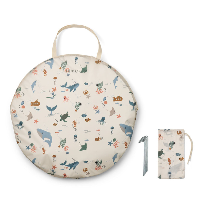 LIEWOOD plážový stan s bazénom Everett Sea creature / Sandy