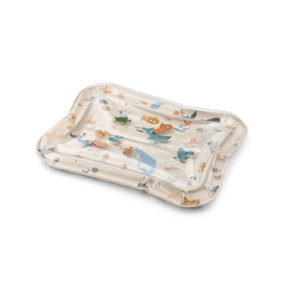 LIEWOOD nafukovacia hracia podložka Elin Sea creature / Sandy