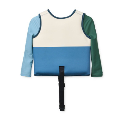 LIEWOOD plávacia vesta s rukávmi Dove Riverside multi mix