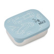 LIEWOOD desiatový box Arthur Race cars / Beach blue