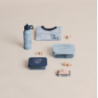 LIEWOOD desiatový box Arthur Race cars / Beach blue