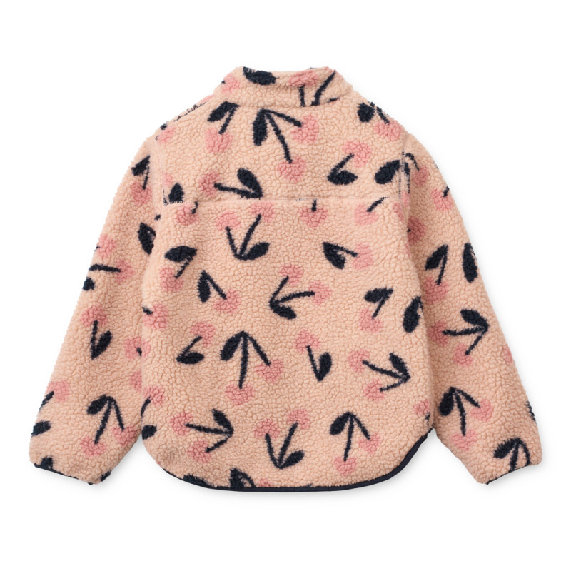 LIEWOOD Bunda Nolan Pile Jacket Mega Cherry heart / Rosey