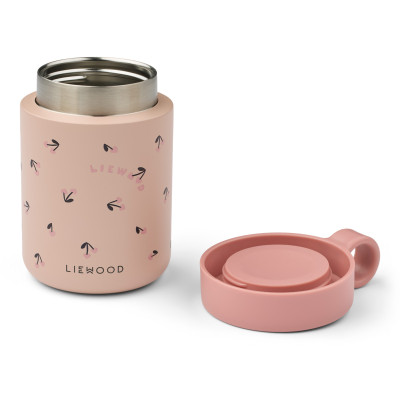 LIEWOOD Termo dóza na jedlo Kiani Mini Cherry heart / Rosey