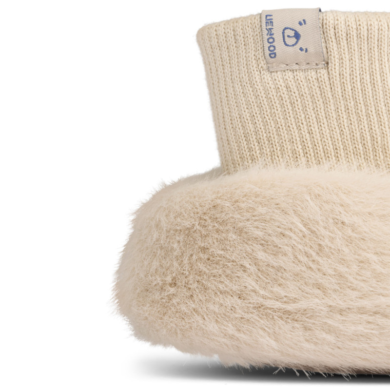 LIEWOOD detské plyšové papučky Beth Rabbit Mist