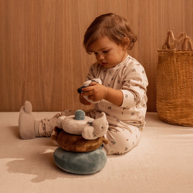 LIEWOOD detské plyšové papučky Beth Rabbit Mist