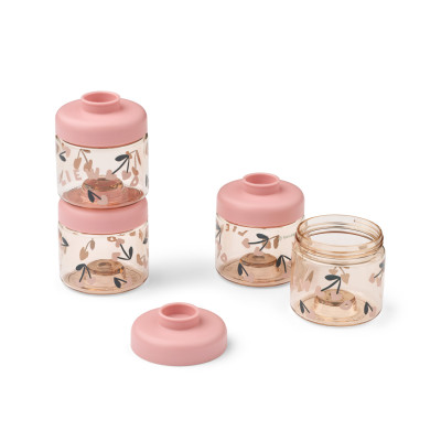 LIEWOOD Dominique tritanové dózy na stravu 100 ml 4 ks Cherry heart / Rosey