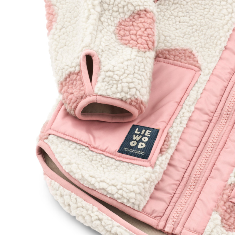 LIEWOOD Bunda Noam Pile Jacket Rose blush mix