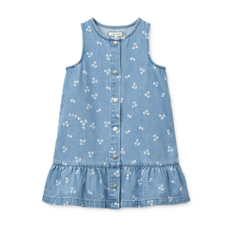 LIEWOOD Sybilla džínsové šaty Cherry heart sandy / Denim