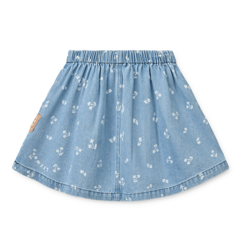 LIEWOOD Detská džínsová sukňa Rio Cherry heart sandy / Denim