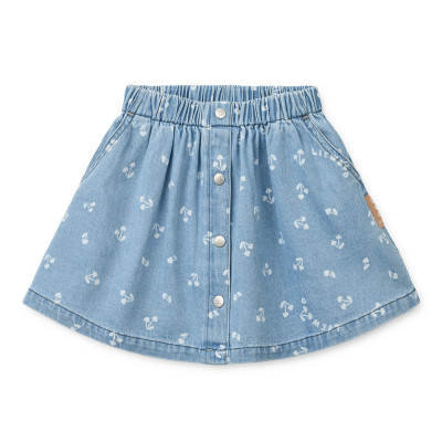 LIEWOOD Detská džínsová sukňa Rio Cherry heart sandy / Denim
