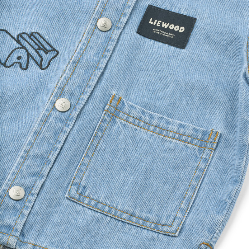 LIEWOOD Detská džínsová košeľa Greg Play / Denim