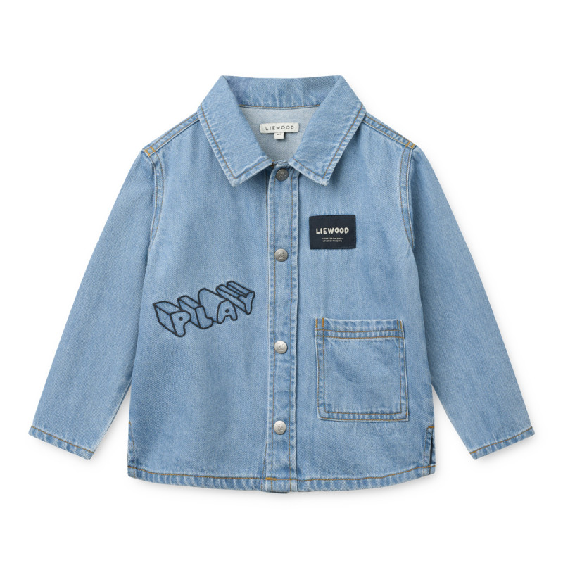 LIEWOOD Detská džínsová košeľa Greg Play / Denim