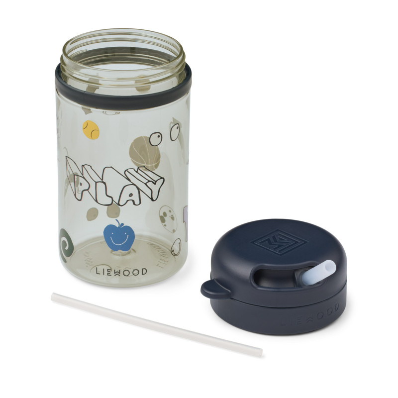 LIEWOOD Pavia pohár so slamkou 500 ml Play / Dusty Peppermint