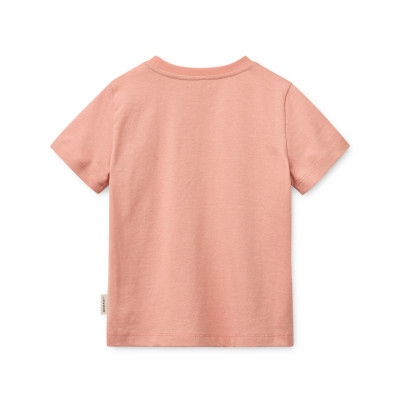 LIEWOOD Francis detské tričko Cherry heart / Rose blush
