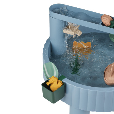 LIEWOOD stolík na hranie Sepp Beach Blue multi mix