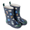 LIEWOOD detské zateplené gumáky Mason Dino roar / Classic navy