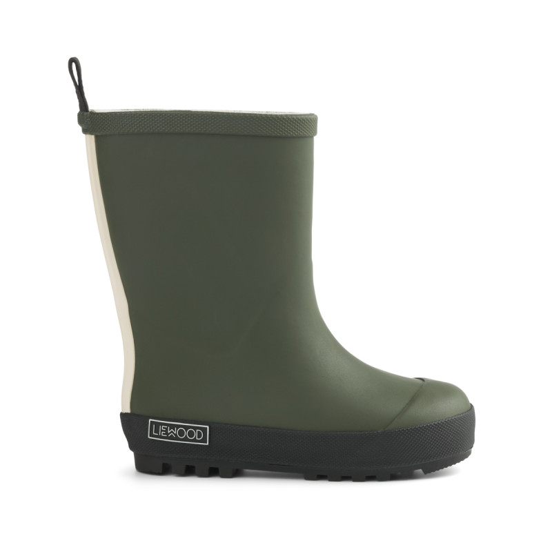 LIEWOOD detské zateplené gumáky Mason Hunter green