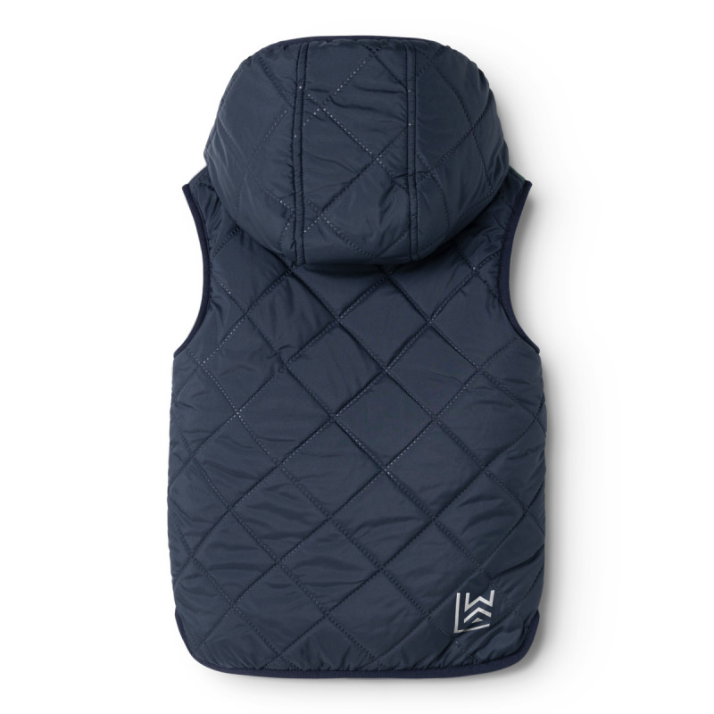 LIEWOOD detská obojstranná vesta Diana Classic navy mix