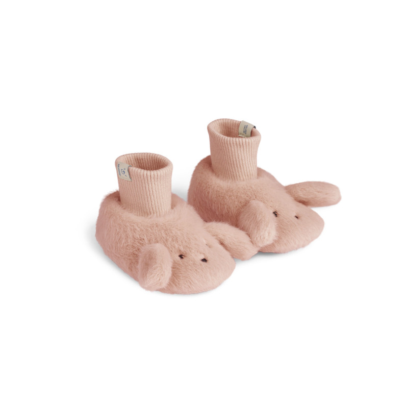 LIEWOOD detské plyšové papučky Beth Rabbit Pale tuscany