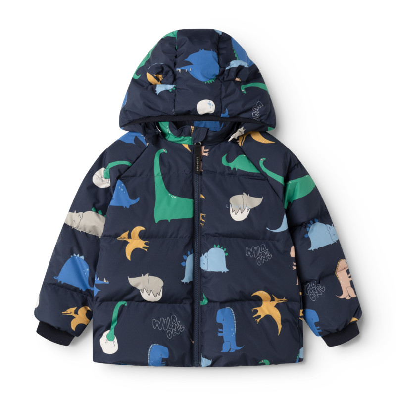 LIEWOOD Polle páperová bunda Dino roar / Classic navy