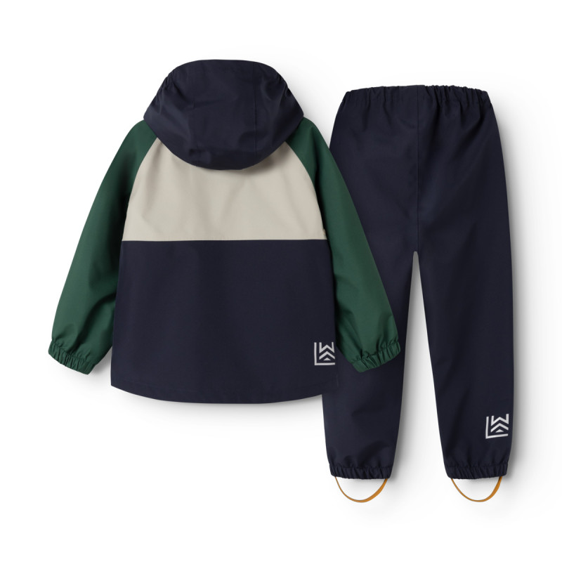 LIEWOOD nepremokavý set Pedia – bunda a nohavice Garden green multi mix