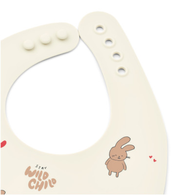 LIEWOOD silikónové podbradníky Ember Wild child / Rosey 2 kusy