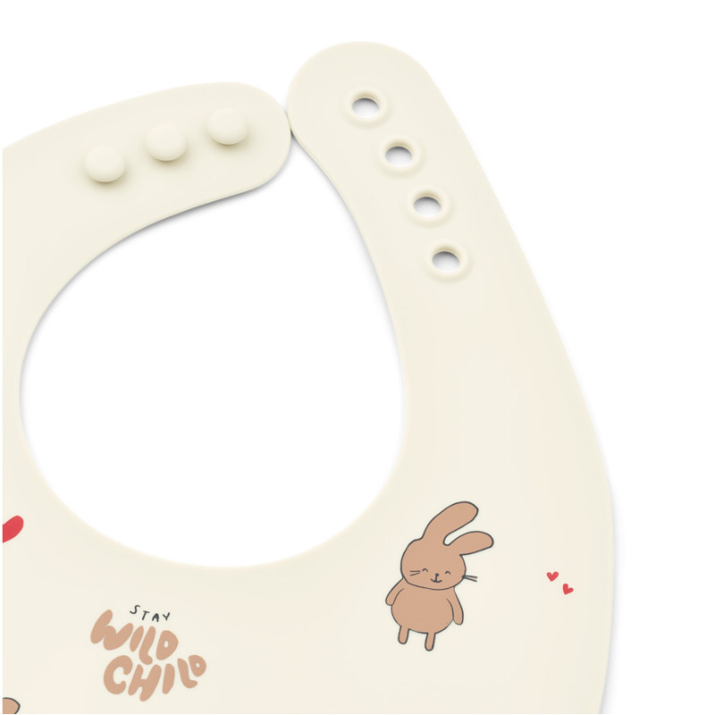 LIEWOOD silikónové podbradníky Ember Wild child / Rosey 2 kusy
