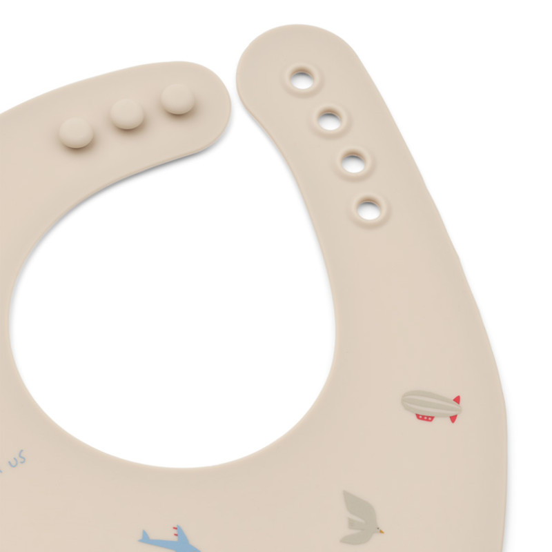 LIEWOOD silikónové podbradníky Ember Flying / Sandy 2 kusy