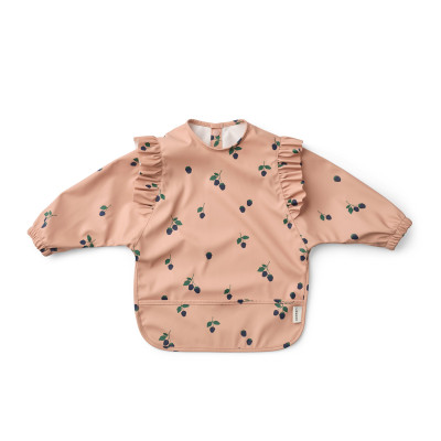 LIEWOOD podbradník s rukávmi Merle Ruffle Berry / Pale Tuscany