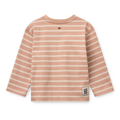 LIEWOOD TYLER pruhované tričko s dlhým rukávom Pale Tuscany / Sandy Stripe