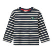 LIEWOOD TYLER pruhované tričko s dlhým rukávom Classic Navy / creme de la creme