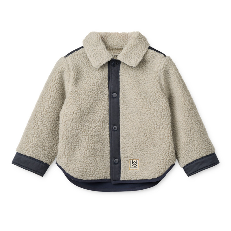 LIEWOOD ELIAN detská flísová košeľa Mist / Classic navy