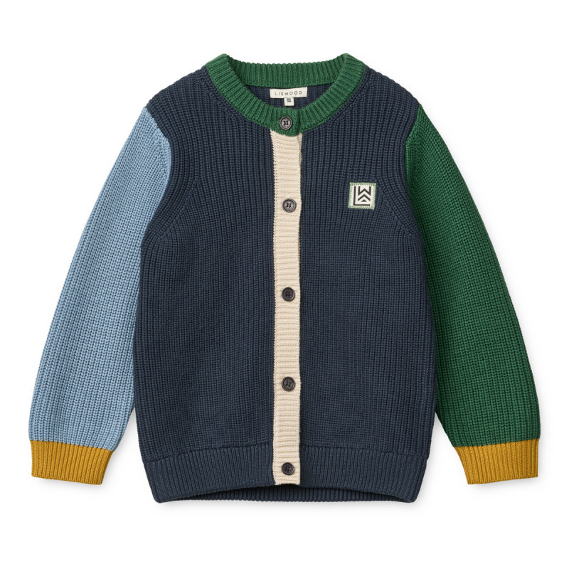 LIEWOOD THEA bavlnený kardigán Classic navy multi mix