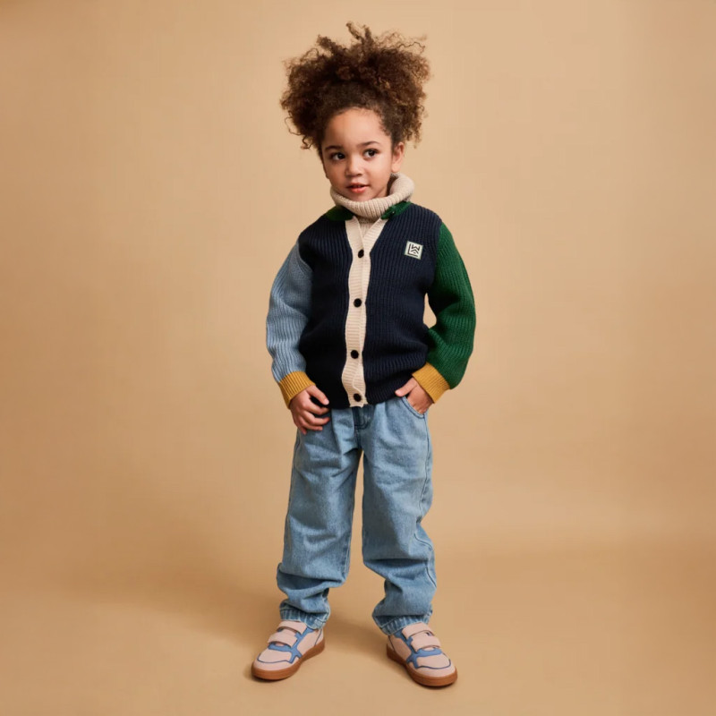 LIEWOOD THEA bavlnený kardigán Classic navy multi mix
