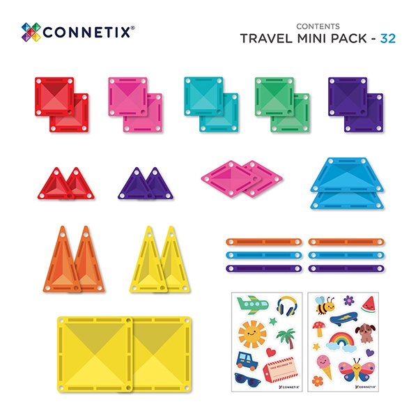 Magnetická stavebnica CONNETIX® Travel Mini Pack 32 ks Magnetická stavebnica CONNETIX® Travel Mini Pack 32 ks