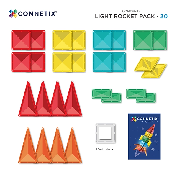Magnetická stavebnica CONNETIX® Light Rocket Pack 30 ks Magnetická stavebnica CONNETIX® Light Rocket Pack 30 ks