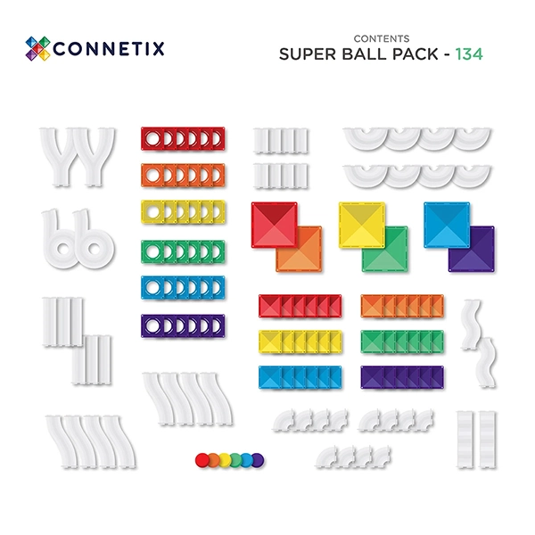 Magnetická stavebnica CONNETIX® Super Ball Run Pack 134 ks Magnetická stavebnica CONNETIX® Super Ball Run Pack 134 ks