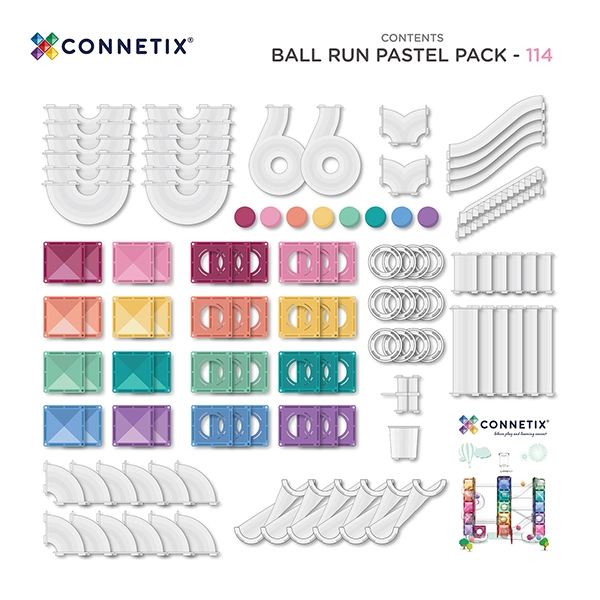 Magnetická stavebnica CONNETIX® Ball Run Bright Pack 114 ks Magnetická stavebnica CONNETIX® Ball Run Bright Pack 114 ks