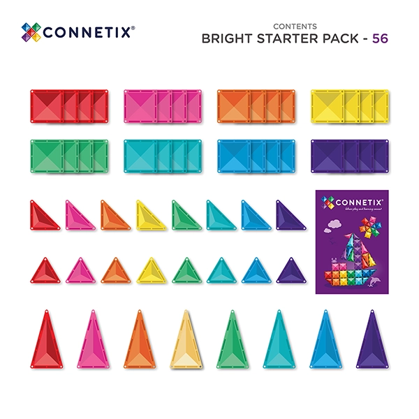 Magnetická stavebnica CONNETIX® Pastel Starter Pack 56 ks Magnetická stavebnica CONNETIX® Pastel Starter Pack 56 ks