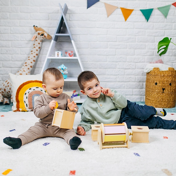 Montessori krabička s guličkou - Joybex