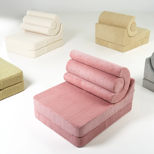 Rozkladacie detské kreslo Wigiwama® - Pink Mousse Flipster