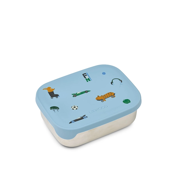 LIEWOOD desiatový box Arthur Fun / Beach blue