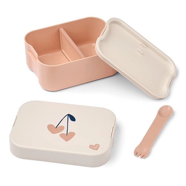 LIEWOOD Detský obedový box Kamil Sweetheart / Sandy