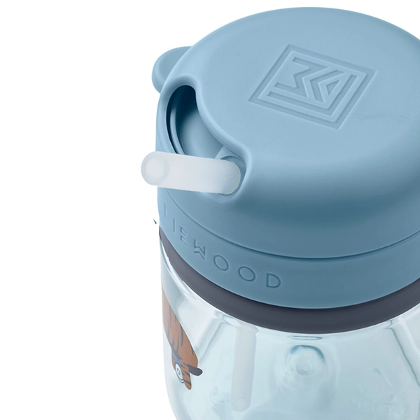 LIEWOOD Pavia tritanový pohár so slamkou 280 ml Fun / Beach blue