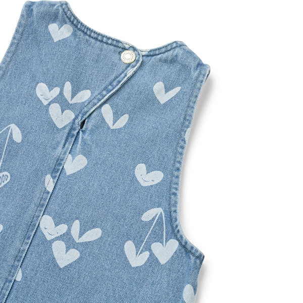 LIEWOOD Rifľové šaty Angelica Sweethearts / light blue