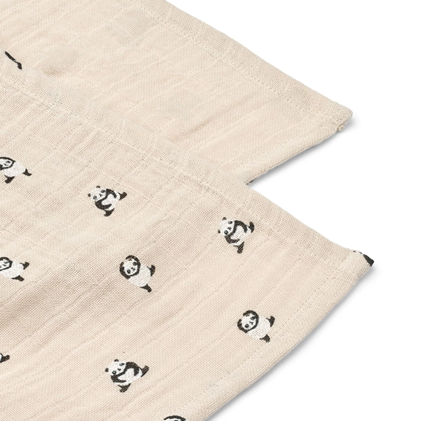 LIEWOOD mušelínové plienky Lewis 2 kusy Mini panda / Sandy mix LIEWOOD mušelínové plienky Lewis 2 kusy Mini panda / Sandy mix