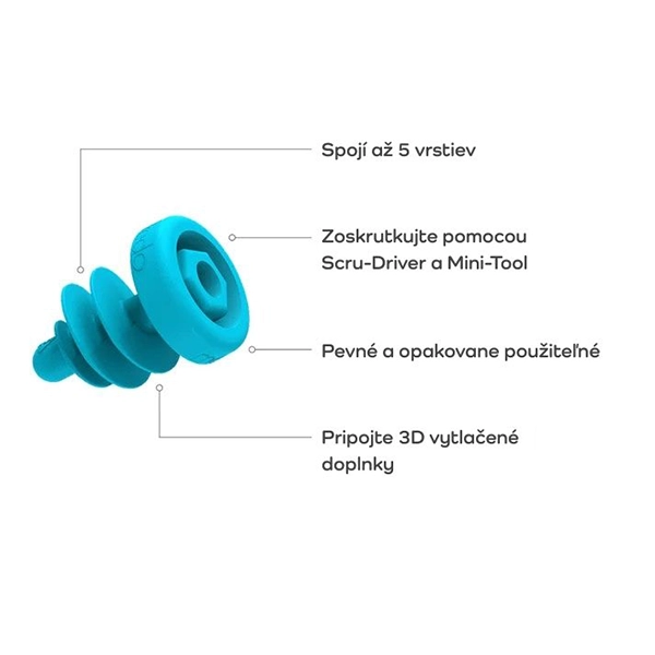 Makedo Skrutky Scru Combo 160 ks