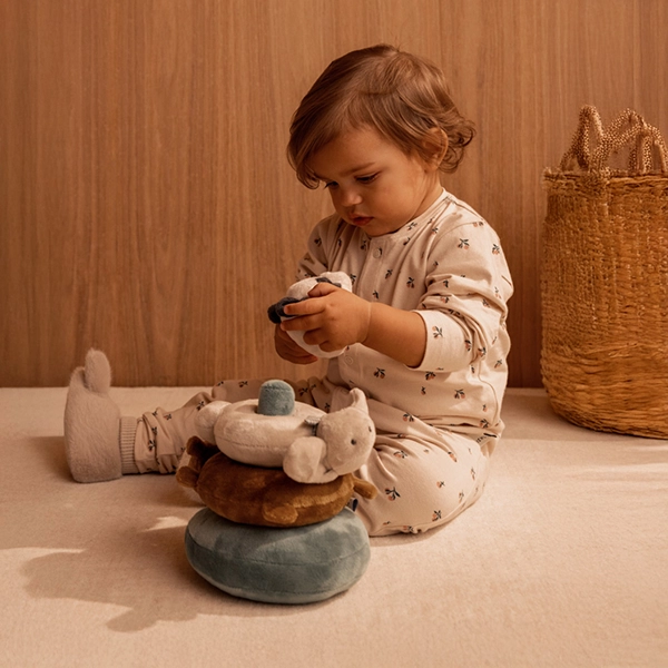 LIEWOOD detské plyšové papučky Beth Rabbit Mist