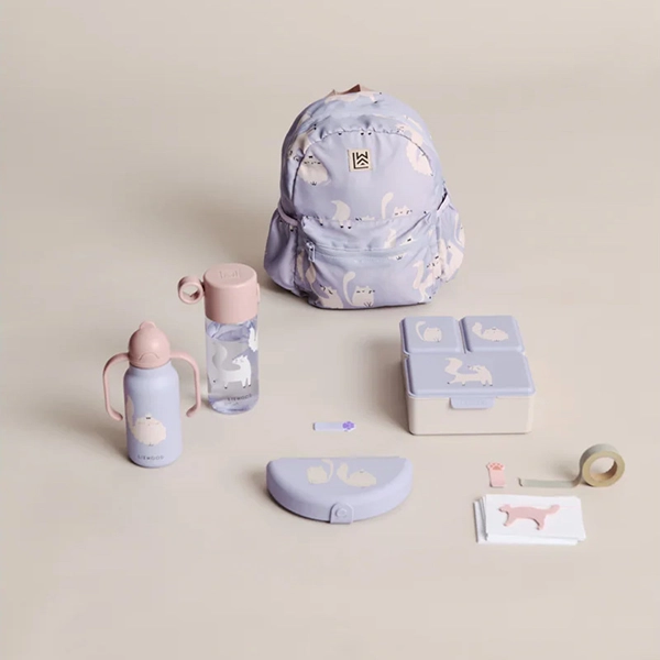 LIEWOOD fľaša Clemence 350 ml Cat / Warm lilac